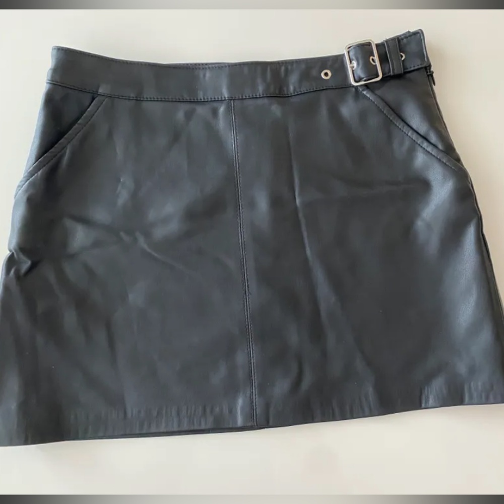 Zara faux leather skirt